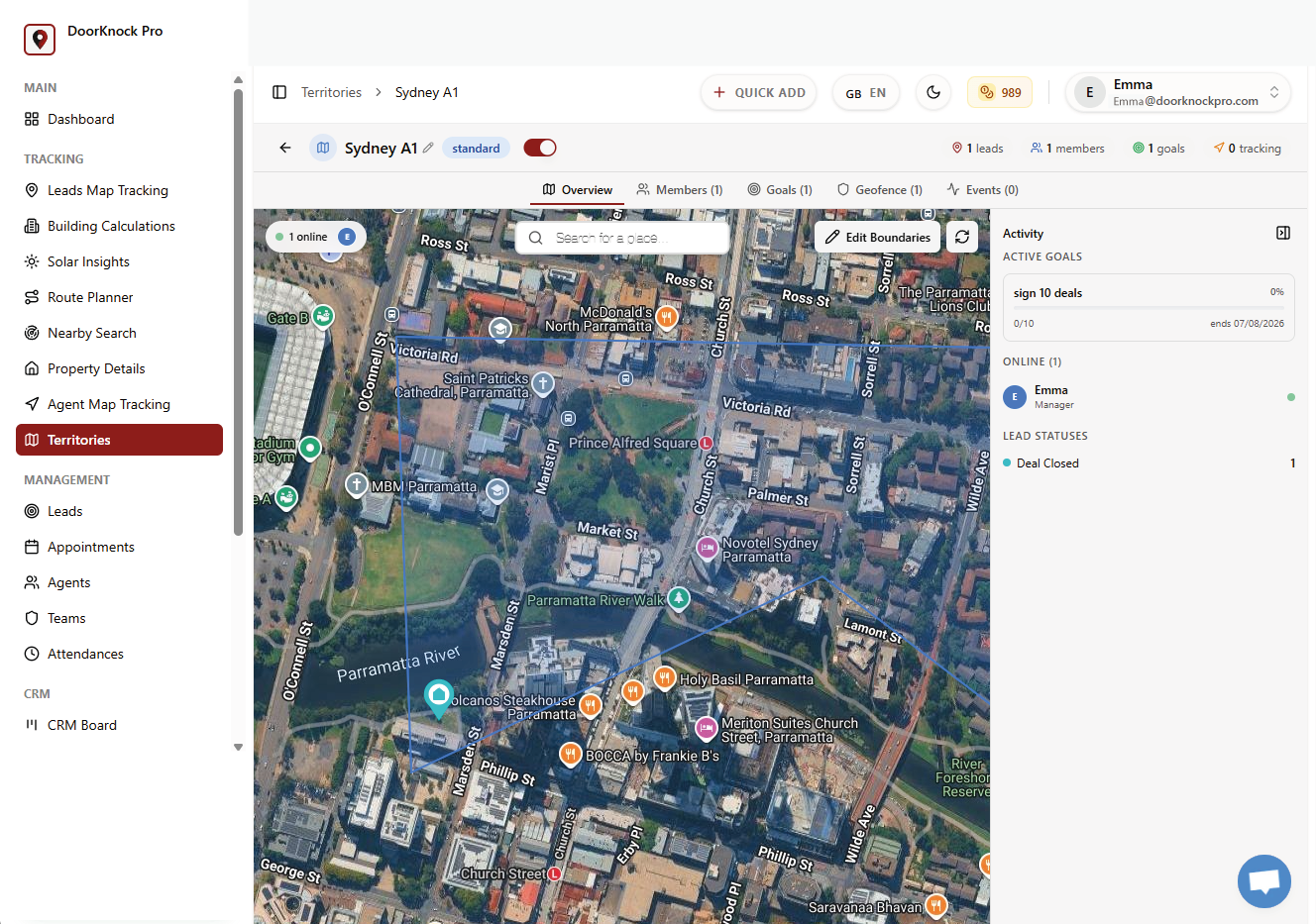 Door Knock Pro  field sales CRM  lead management  sales software  route planning  field teams